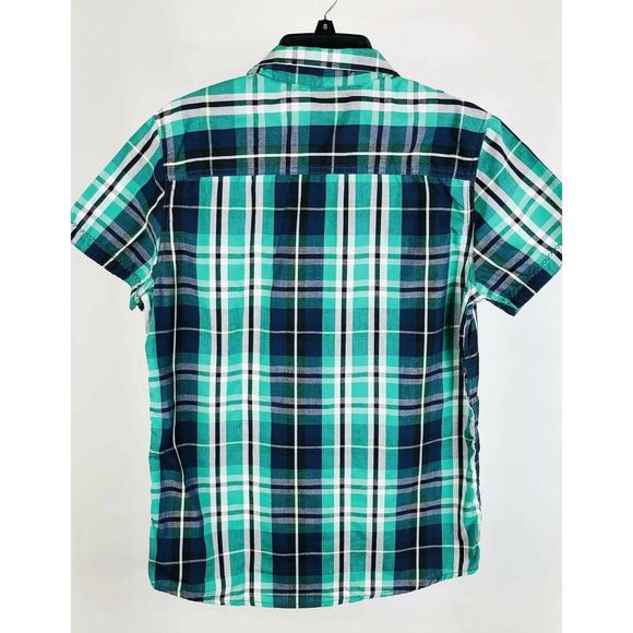 Carbon Classic Fit Mens Shirt Green Size S - Picture 3 of 8
